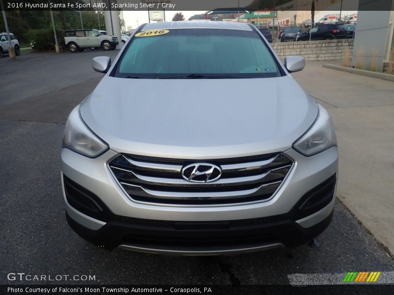 Sparkling Silver / Gray 2016 Hyundai Santa Fe Sport AWD