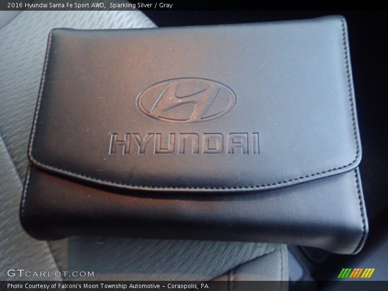 Sparkling Silver / Gray 2016 Hyundai Santa Fe Sport AWD