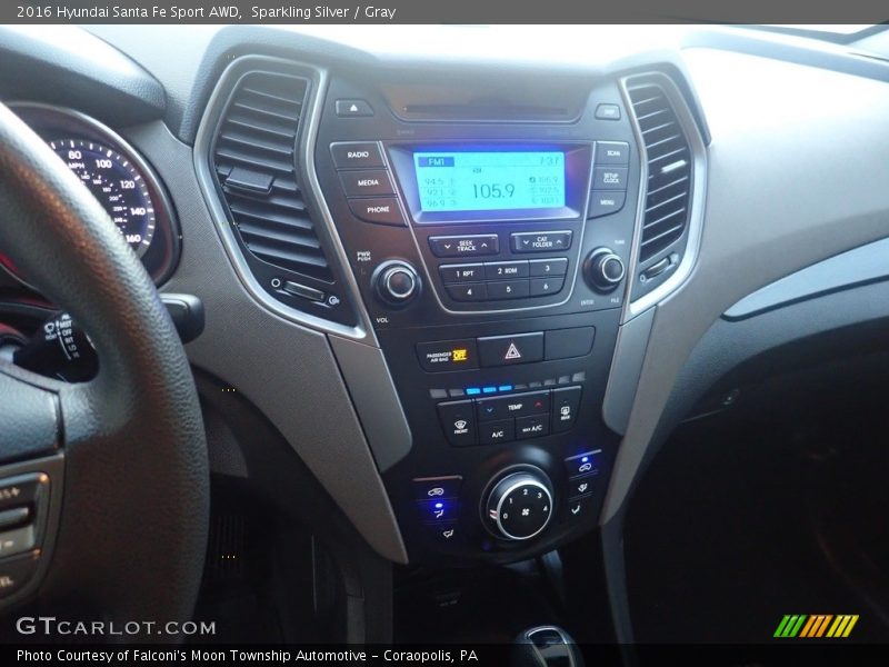 Sparkling Silver / Gray 2016 Hyundai Santa Fe Sport AWD
