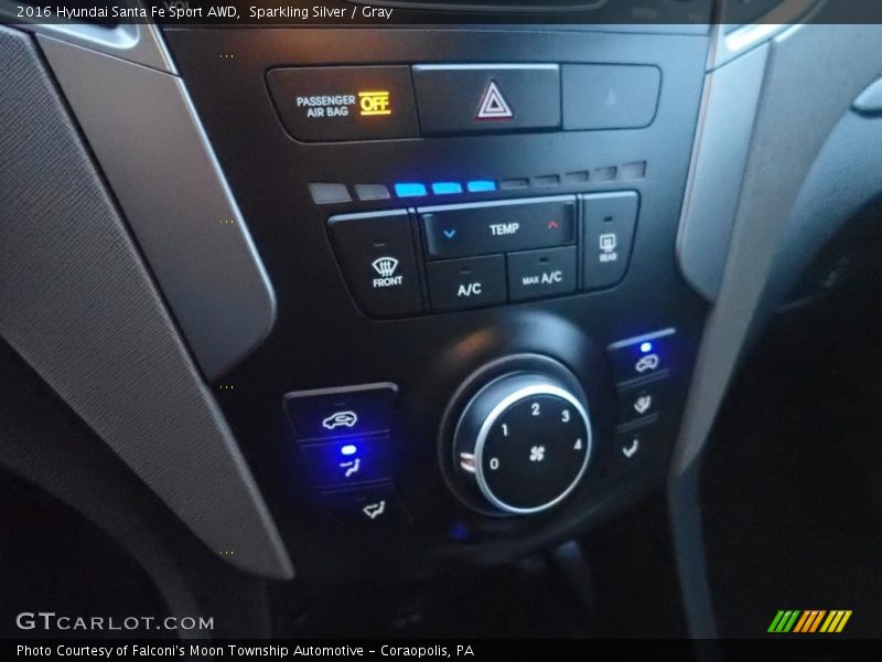Sparkling Silver / Gray 2016 Hyundai Santa Fe Sport AWD