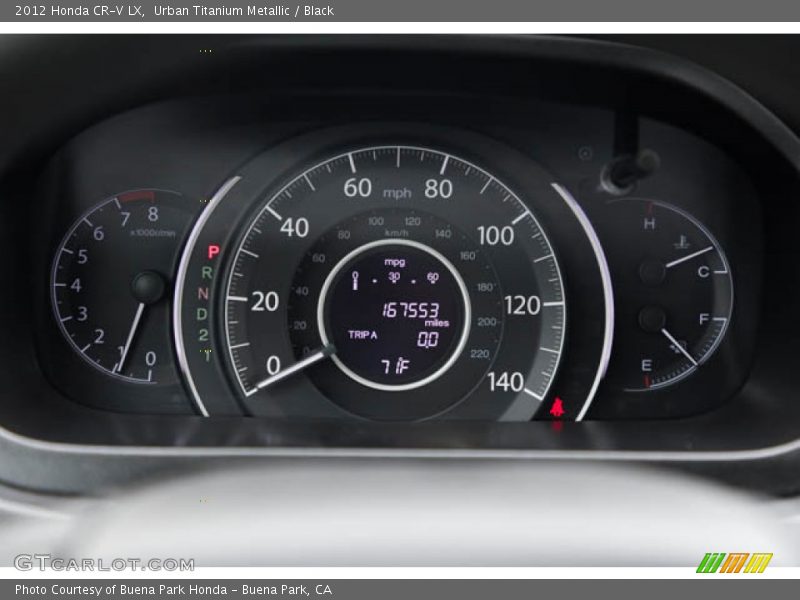 Urban Titanium Metallic / Black 2012 Honda CR-V LX