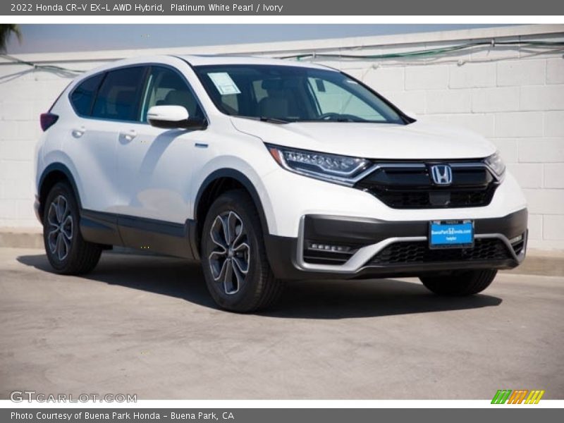 Platinum White Pearl / Ivory 2022 Honda CR-V EX-L AWD Hybrid