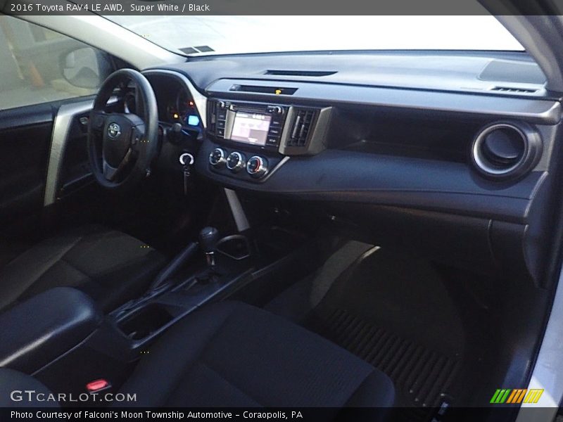 Super White / Black 2016 Toyota RAV4 LE AWD