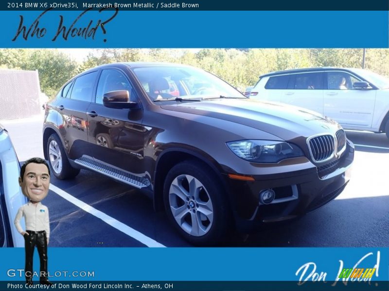 Marrakesh Brown Metallic / Saddle Brown 2014 BMW X6 xDrive35i