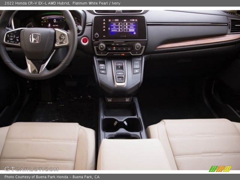 Platinum White Pearl / Ivory 2022 Honda CR-V EX-L AWD Hybrid