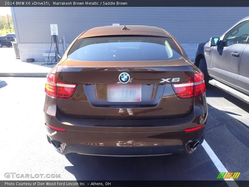 Marrakesh Brown Metallic / Saddle Brown 2014 BMW X6 xDrive35i