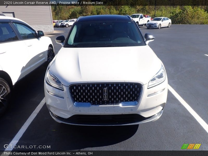 Pristine White / Medium Slate 2020 Lincoln Corsair Reserve AWD