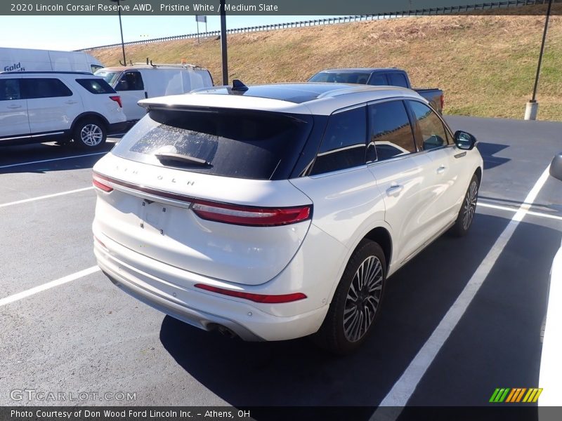Pristine White / Medium Slate 2020 Lincoln Corsair Reserve AWD