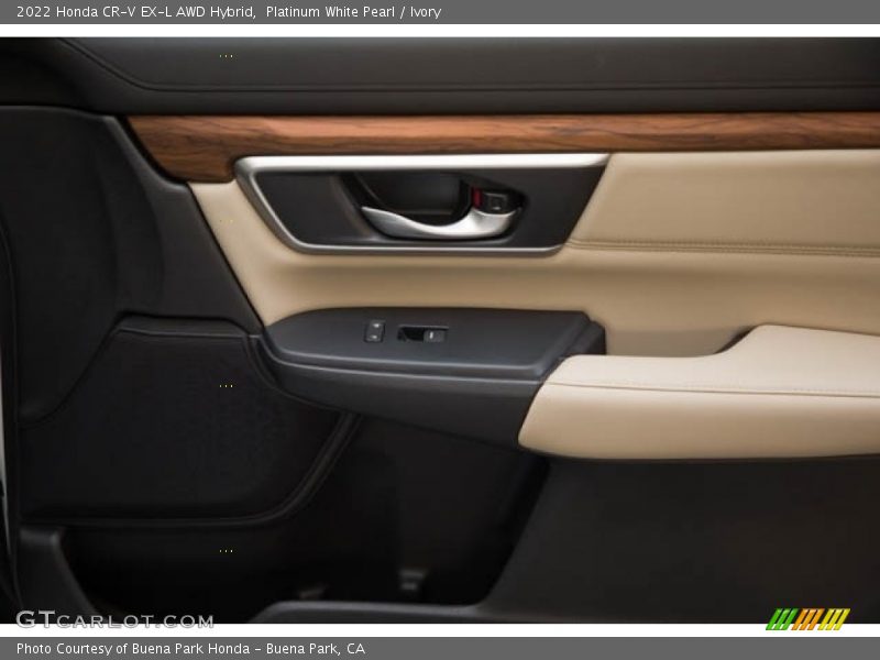 Platinum White Pearl / Ivory 2022 Honda CR-V EX-L AWD Hybrid