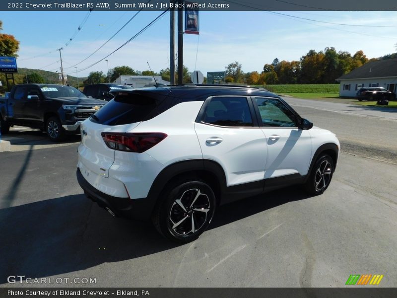 Summit White / Jet Black w/Red Accents 2022 Chevrolet TrailBlazer RS AWD