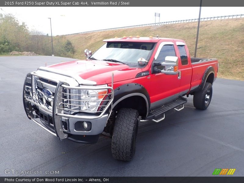 Vermillion Red / Steel 2015 Ford F250 Super Duty XL Super Cab 4x4