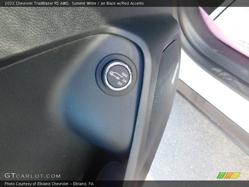 Summit White / Jet Black w/Red Accents 2022 Chevrolet TrailBlazer RS AWD