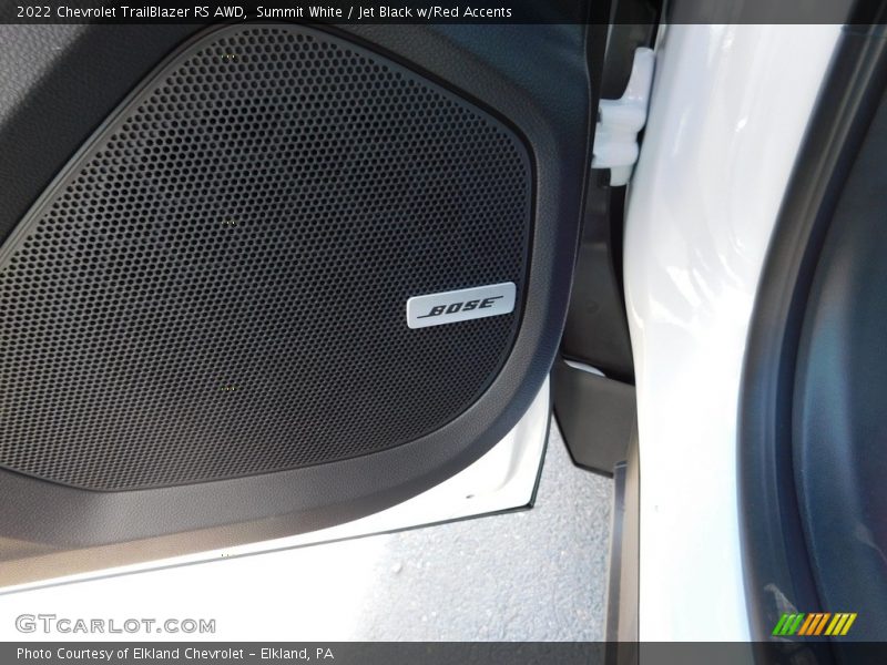 Summit White / Jet Black w/Red Accents 2022 Chevrolet TrailBlazer RS AWD