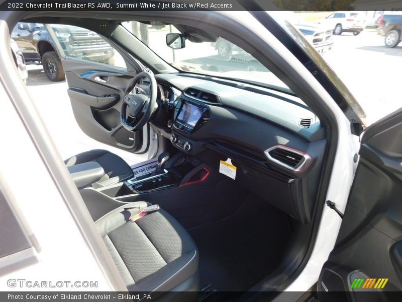 Summit White / Jet Black w/Red Accents 2022 Chevrolet TrailBlazer RS AWD