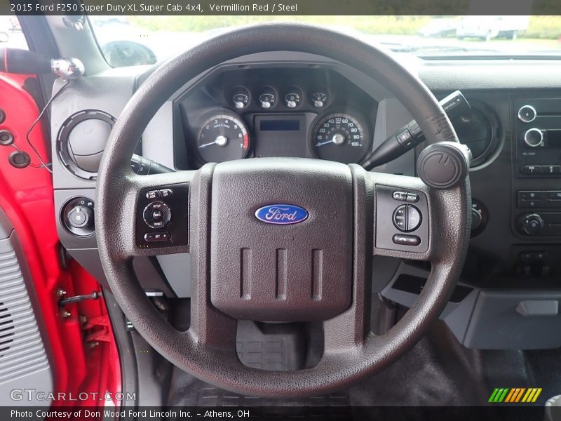 Vermillion Red / Steel 2015 Ford F250 Super Duty XL Super Cab 4x4