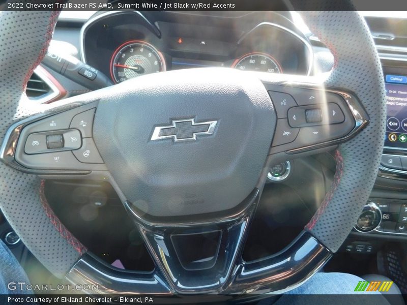 Summit White / Jet Black w/Red Accents 2022 Chevrolet TrailBlazer RS AWD