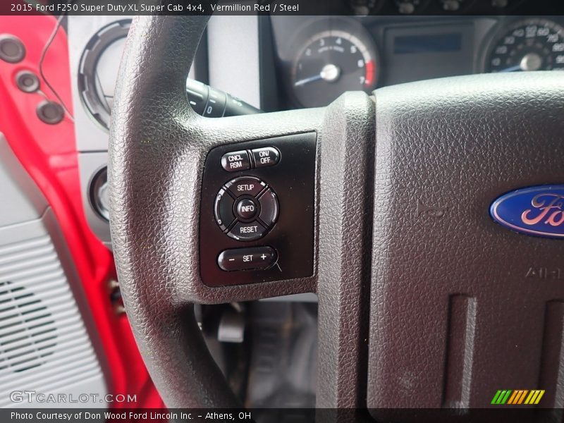 Vermillion Red / Steel 2015 Ford F250 Super Duty XL Super Cab 4x4