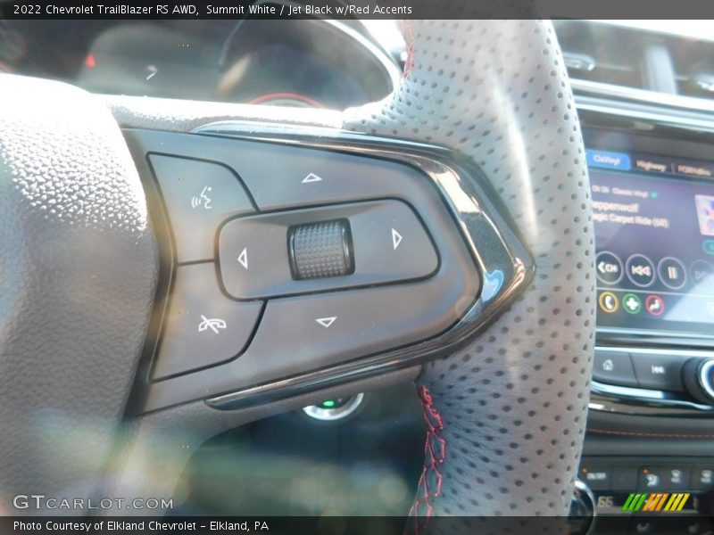 Summit White / Jet Black w/Red Accents 2022 Chevrolet TrailBlazer RS AWD