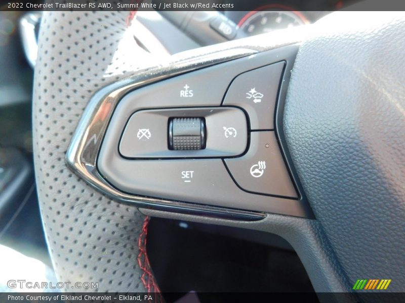 Summit White / Jet Black w/Red Accents 2022 Chevrolet TrailBlazer RS AWD