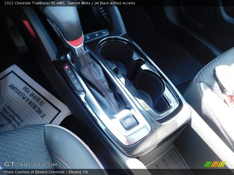 Summit White / Jet Black w/Red Accents 2022 Chevrolet TrailBlazer RS AWD