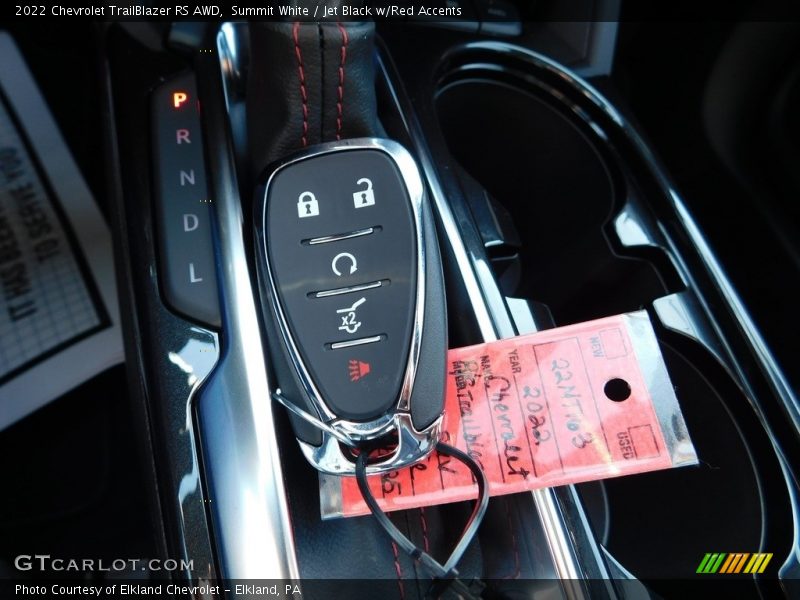 Summit White / Jet Black w/Red Accents 2022 Chevrolet TrailBlazer RS AWD