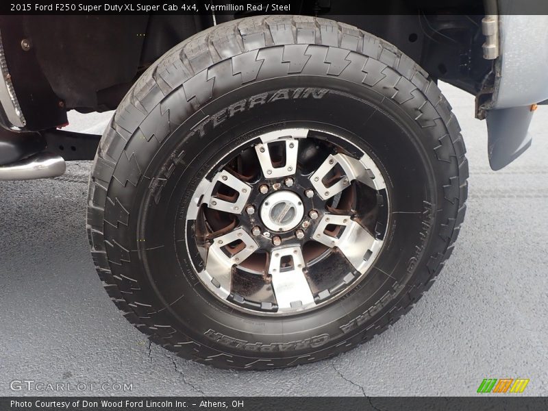 Vermillion Red / Steel 2015 Ford F250 Super Duty XL Super Cab 4x4