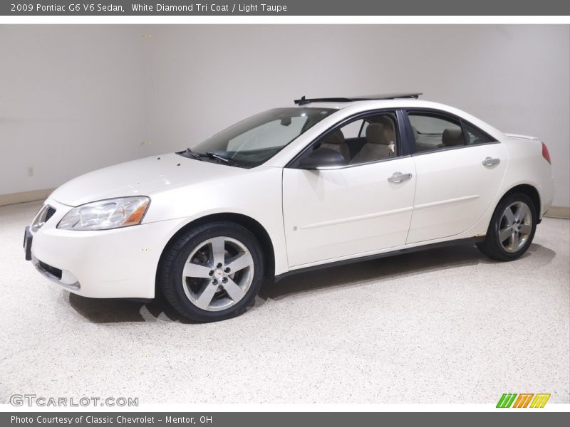 White Diamond Tri Coat / Light Taupe 2009 Pontiac G6 V6 Sedan