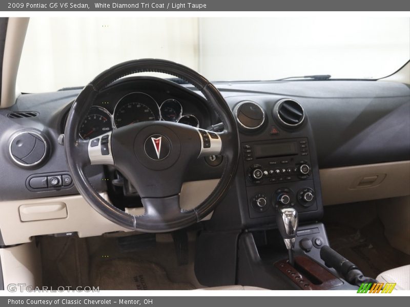 White Diamond Tri Coat / Light Taupe 2009 Pontiac G6 V6 Sedan