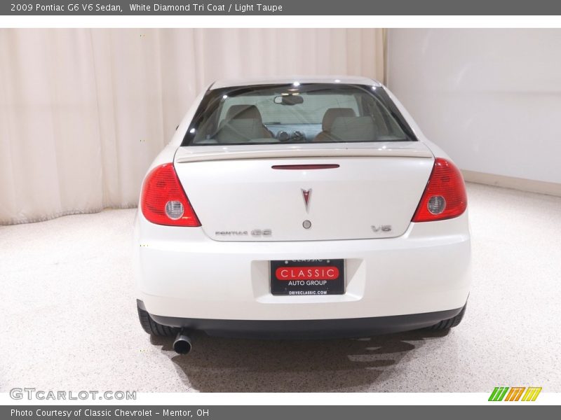 White Diamond Tri Coat / Light Taupe 2009 Pontiac G6 V6 Sedan