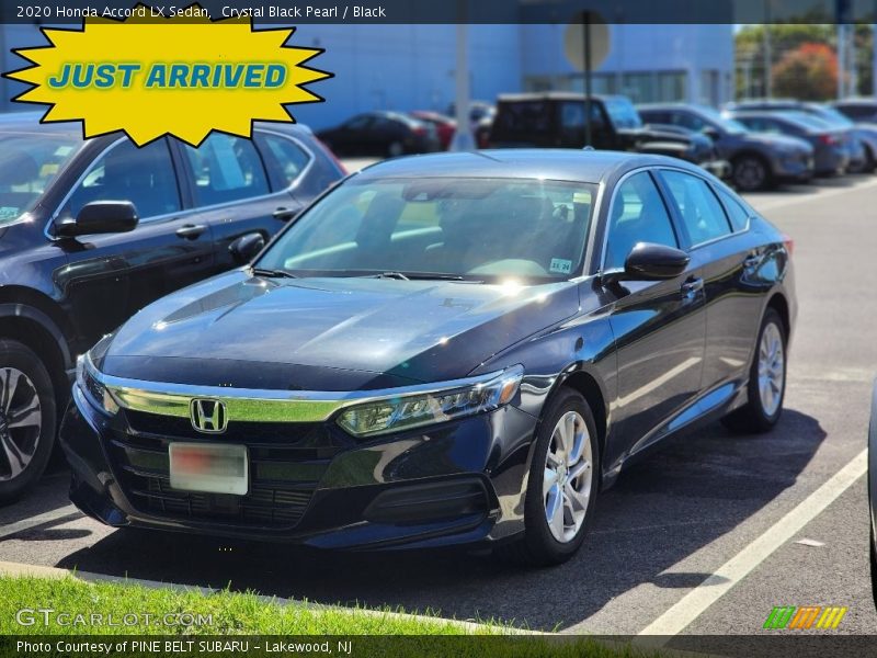 Crystal Black Pearl / Black 2020 Honda Accord LX Sedan