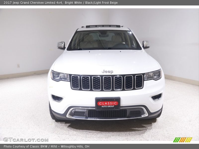 Bright White / Black/Light Frost Beige 2017 Jeep Grand Cherokee Limited 4x4