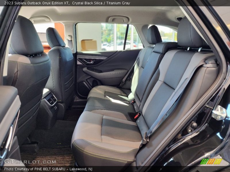 Rear Seat of 2023 Outback Onyx Edition XT