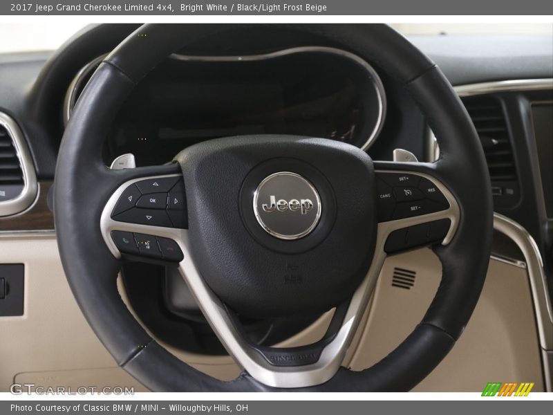 Bright White / Black/Light Frost Beige 2017 Jeep Grand Cherokee Limited 4x4