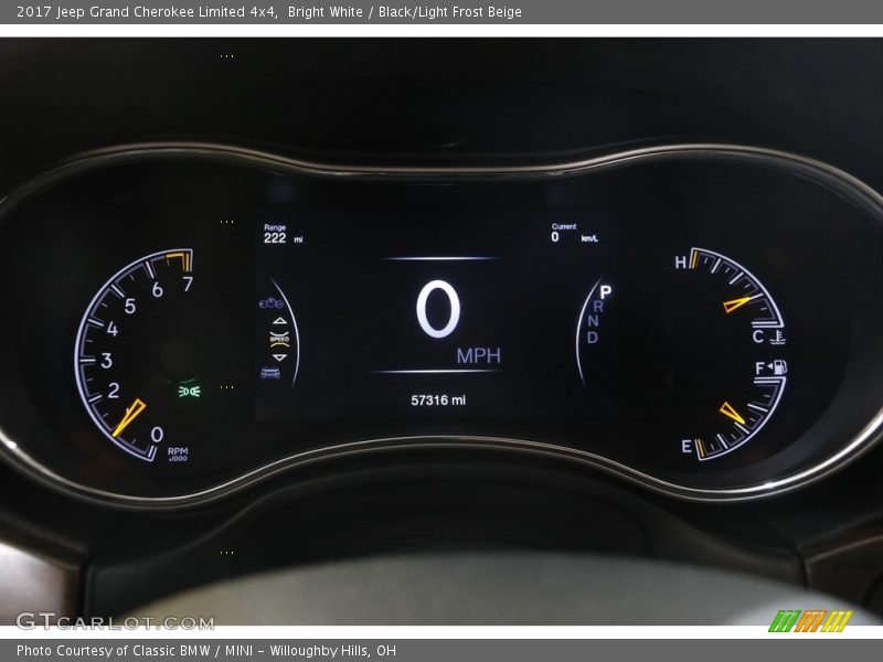 Bright White / Black/Light Frost Beige 2017 Jeep Grand Cherokee Limited 4x4