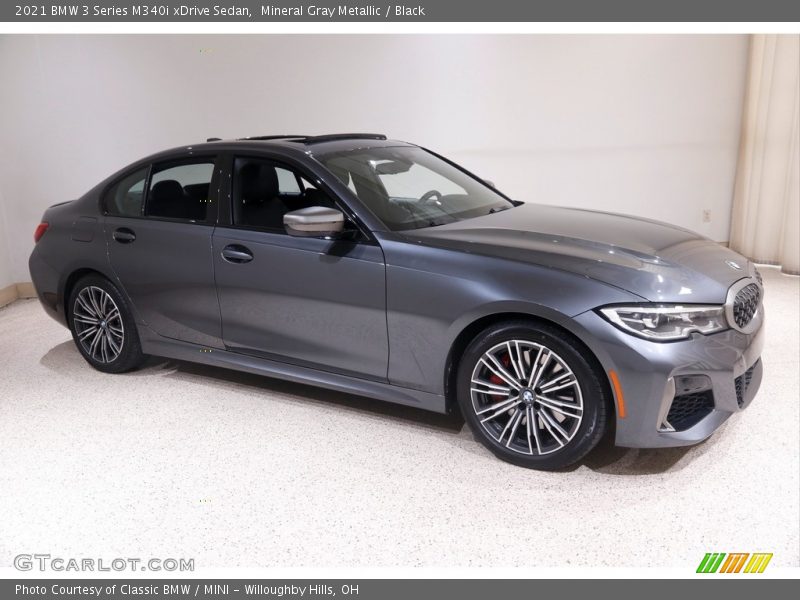 Mineral Gray Metallic / Black 2021 BMW 3 Series M340i xDrive Sedan