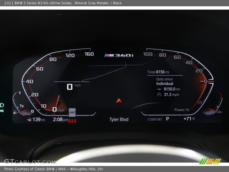 Mineral Gray Metallic / Black 2021 BMW 3 Series M340i xDrive Sedan