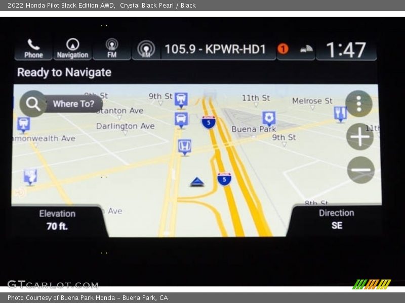Crystal Black Pearl / Black 2022 Honda Pilot Black Edition AWD
