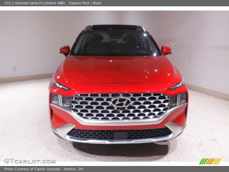 Calypso Red / Black 2021 Hyundai Santa Fe Limited AWD