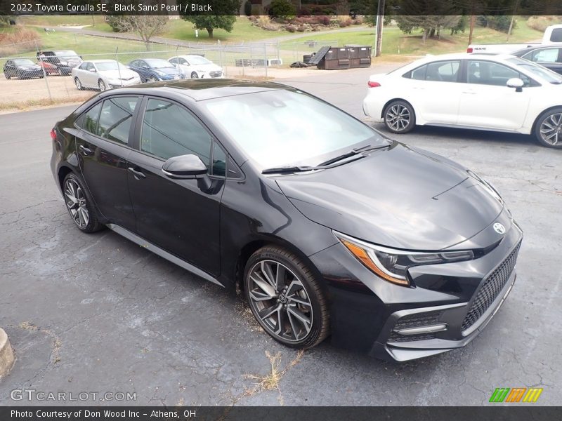 Black Sand Pearl / Black 2022 Toyota Corolla SE