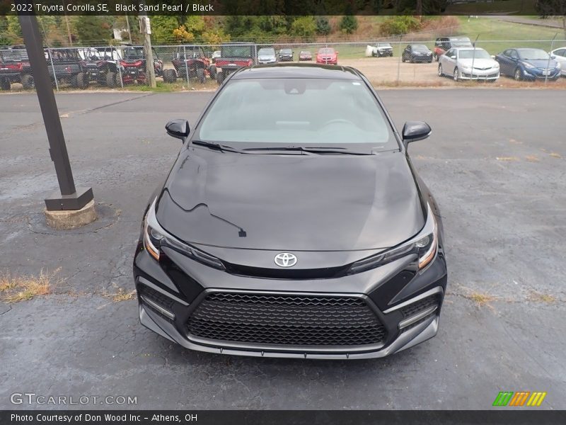 Black Sand Pearl / Black 2022 Toyota Corolla SE