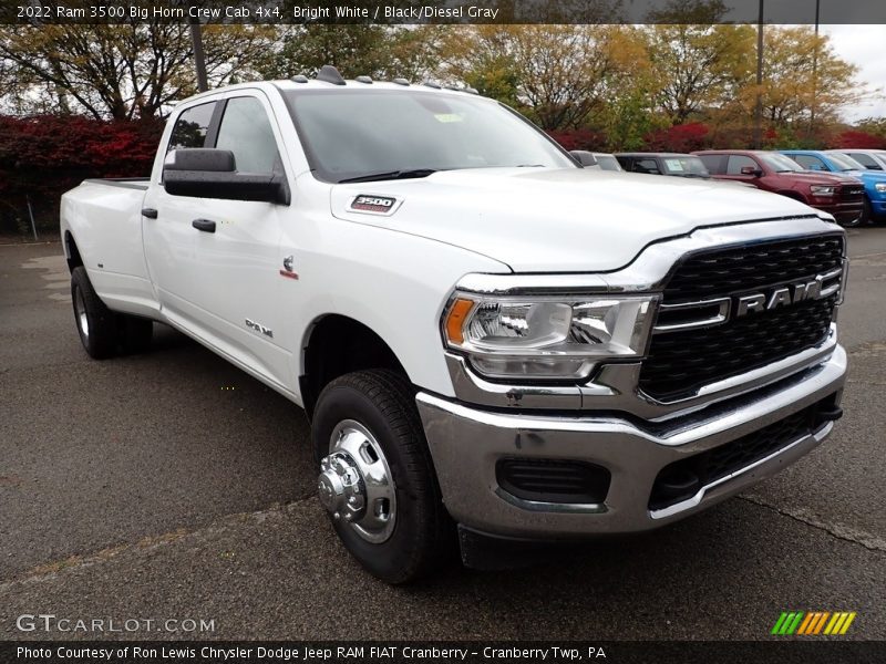 Bright White / Black/Diesel Gray 2022 Ram 3500 Big Horn Crew Cab 4x4
