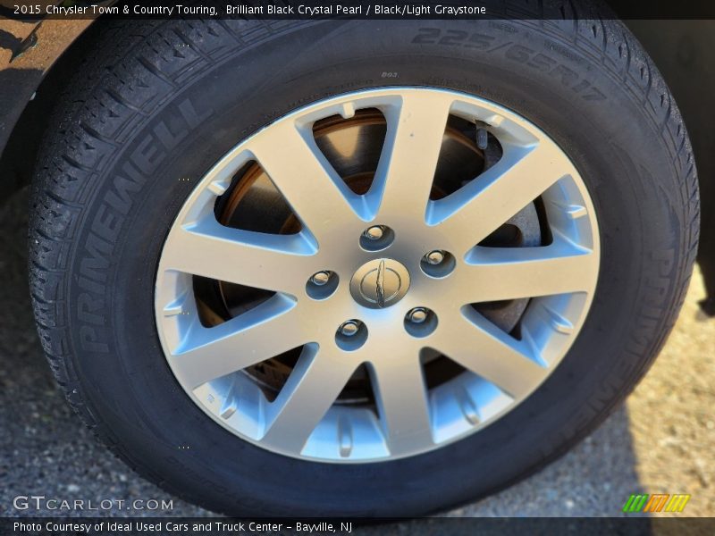 Brilliant Black Crystal Pearl / Black/Light Graystone 2015 Chrysler Town & Country Touring