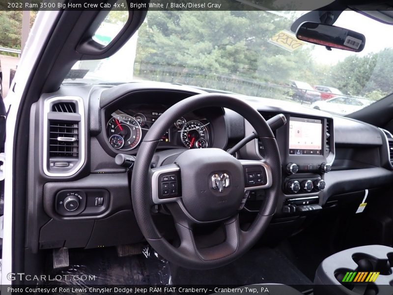 Bright White / Black/Diesel Gray 2022 Ram 3500 Big Horn Crew Cab 4x4