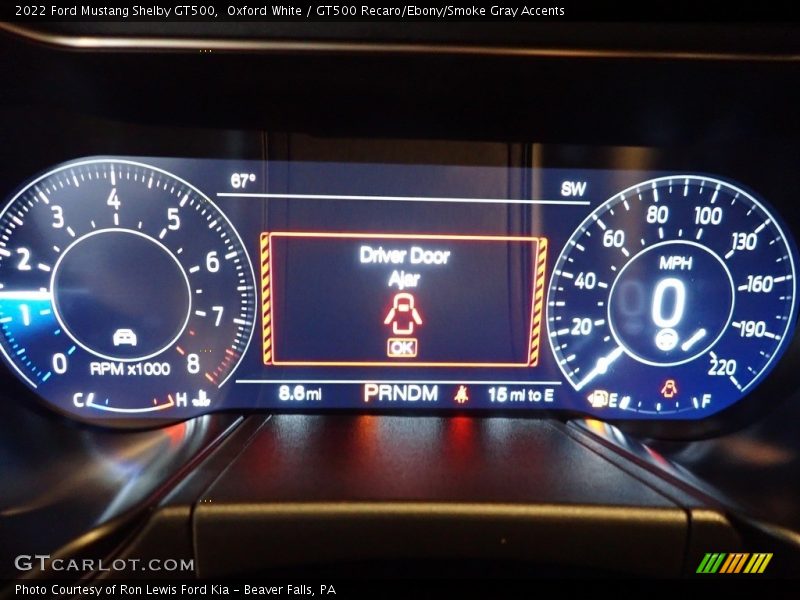  2022 Mustang Shelby GT500 Shelby GT500 Gauges