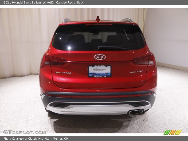 Calypso Red / Black 2021 Hyundai Santa Fe Limited AWD