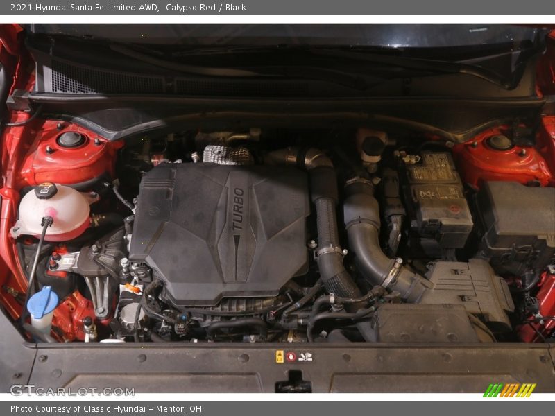 Calypso Red / Black 2021 Hyundai Santa Fe Limited AWD