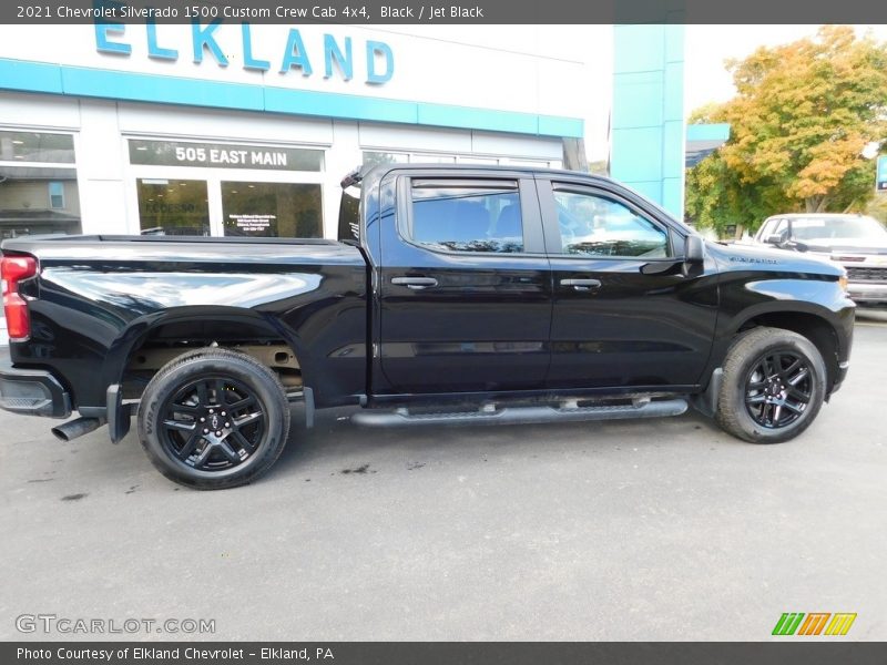 Black / Jet Black 2021 Chevrolet Silverado 1500 Custom Crew Cab 4x4