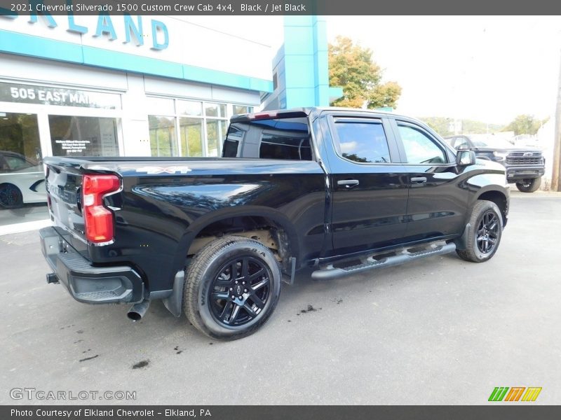 Black / Jet Black 2021 Chevrolet Silverado 1500 Custom Crew Cab 4x4