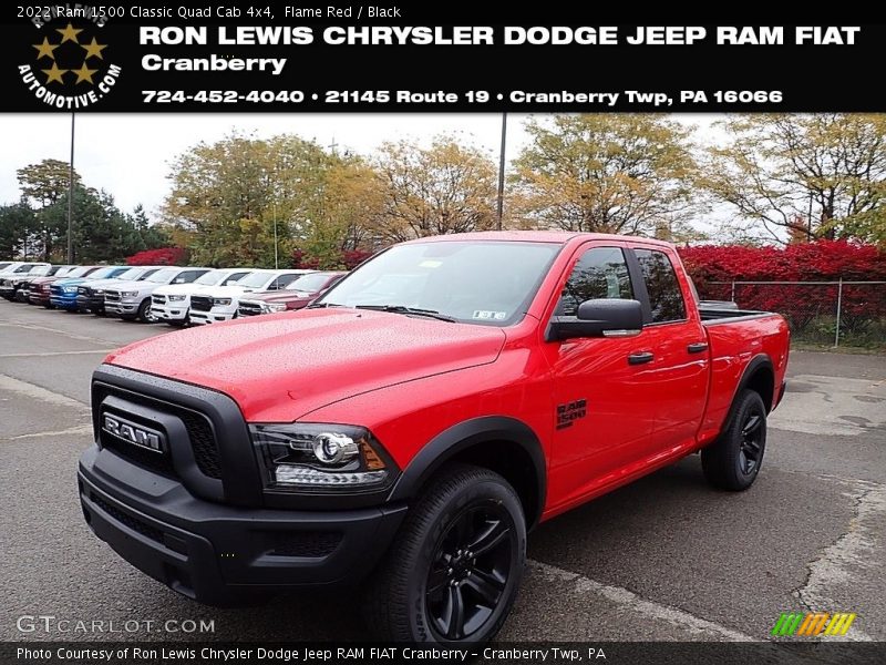 Flame Red / Black 2022 Ram 1500 Classic Quad Cab 4x4