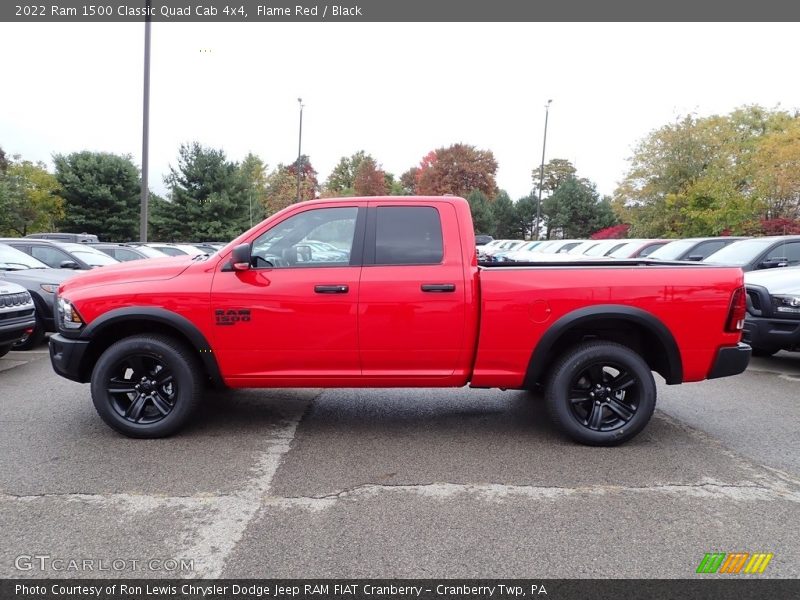 Flame Red / Black 2022 Ram 1500 Classic Quad Cab 4x4